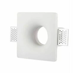 V-TAC Spot LED Encastrable Carré GU10 Et GU5.3 (MR16) Corps En Plâtre Blanc