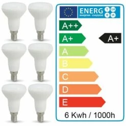 ECLAIRAGE DESIGN Lot De 6 Ampoules LED E14 R50 6W Eq 50W | Température De Couleur: Blanc Chaud 2700K -Pas Cher Ampoule LED Boutique 5756339 3