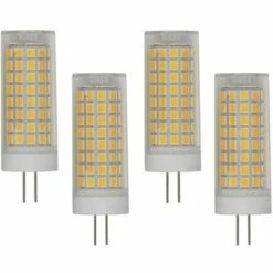 LITZEE Ampoule LED G4 Dimmable 10W (équivalent Au Remplacement D'une Lampe Halogène 100W) Lumière De Maïs LED Blanc Chaud 3000K, Adaptée Aux Lampes Suspendues Du Salon Familial Et De La Chambre, Culot G4 à Deux Broches, 102 LED 2835 SMD, 4 Pièces Ampoule LED G4 -Pas Cher Ampoule LED Boutique 57657921 3
