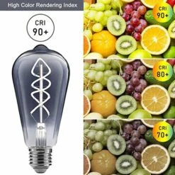 GRID COOL 6 Pièces Ampoule LED E27 Vis Rétro Nostalgique Lampe à Incandescence De Tungstène Suie Positive Ampoule Blanche 6WW Bulle De Suie 5000K -Pas Cher Ampoule LED Boutique 58349405 2