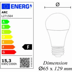 LUTECE-ARC Lot De 10 Ampoules LED B22 15,3W (équiv. 100W) 1521Lm 6400K - Garantie 5 Ans -Pas Cher Ampoule LED Boutique 58400377 4
