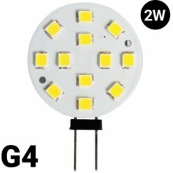 BARCELONA LED Ampoule LED G4 Bi-Pin 2W Plate 12V-DC/AC | Blanc Neutre - Blanc Neutre