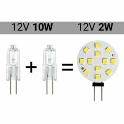 BARCELONA LED Ampoule LED G4 Bi-Pin 2W Plate 12V-DC/AC | Blanc Neutre - Blanc Neutre -Pas Cher Ampoule LED Boutique 58475104 4