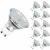 HKLFFJA LED GU10, 5W équivalent 60W, 600lm, Blanc Chaud 2700K, 120° Larges Faisceaux, Ampoules LED Spot, Lot De 10 -Pas Cher Ampoule LED Boutique 58664754 1