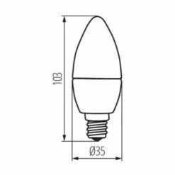 KANLUX Ampoule LED E14 4,5W Équivalent à 36W - Blanc Chaud 3000K 9 KANLUX Ampoule LED E14 4,5W Équivalent à 36W - Blanc Chaud 3000K -Pas Cher Ampoule LED Boutique 58682762 4