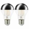 LUCE AMBIANTE DESIGN Pack De 2 Ampoules LED Filament E27 Calotte Argentée Ø60mm 7W 680lm 4000K 360 -Pas Cher Ampoule LED Boutique 59255168 1