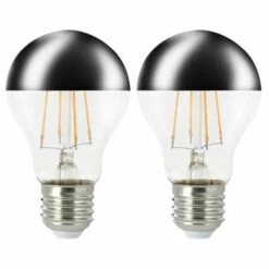 LUCE AMBIANTE DESIGN Pack De 2 Ampoules LED Filament E27 Calotte Argentée Ø60mm 7W 680lm 4000K 360 -Pas Cher Ampoule LED Boutique 59255168 2