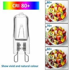 TINOR Ampoule Halogene G9 28W 230V, 370LM 2700K Blanc Chaud Dimmable, G9 Ampoules Capsule, Pour Lustres, Lampes De Paysage, Appliques Murales, Éclairage D'armoire, Lot De 10 -Pas Cher Ampoule LED Boutique 59465703 4