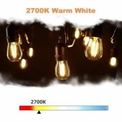 GRID COOL LED E27 S14 2W,Ampoules Rétro Blanc Chaud 2700K,verre,pour Guirlandes Extérieures,Ampoule De Remplacement,Non Dimmable,Lot De 6 -Pas Cher Ampoule LED Boutique 59927391 4