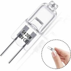 GALOZZOIT Ampoule Halogene G4 12V 20W, Ampoule G4, Ampoule Halogène Dimmable G4, 2800K Blanc Chaud，Pas De Scintillement, Base G4 BI-pin Capsule Transparente Pour Lustres En Cristal, 20 Pièces -Pas Cher Ampoule LED Boutique 60000509 3