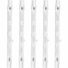TRIOMPHE 100W 118mm R7s Dimmable Ampoule Halogène Crayon Blanc Chaud 2800K R7s Linéaire 1500lm Projecteur AC220-240V Pour L’éclairage De Maison, Travail, Sécurité, Lampadaire, Etc (5pcs),T-Audace -Pas Cher Ampoule LED Boutique 60720273 1