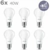 Ampoule LED Philips Matt 40W E27 Blanc Chaud 6 Pièces 2 Ampoule LED Philips Matt 40W E27 Blanc Chaud 6 Pièces -Pas Cher Ampoule LED Boutique 60851517 1