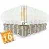ECLAIRAGE DESIGN Lot De 10 Ampoules LED B22 G45 4W Eq 40W 400lm | Température De Couleur: Blanc Chaud 2700K -Pas Cher Ampoule LED Boutique 6349451 1