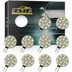FOZIY 10xAmpoule LED G4 AC/DC 12V Non Dimmable Blanc 6000-6500K Ampoule De Lumière Remplacement 2W Lampe Halogène Pour Cuisine Camping-Car RV Remorque Bateau，Fonepro -Pas Cher Ampoule LED Boutique 63528587 3
