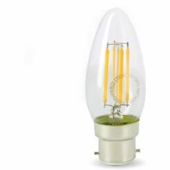 ARUM LIGHTING Ampoule LED 4.9W (40W) B22 Filament Flamme Blanc Chaud 2700°K