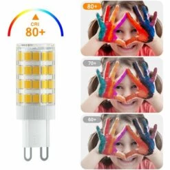 ENLENK Ampoule LED G9 5W, Ampoule G9 LED Blanc Chaud 3000K, 550LM, Non Dimmable, Sans Scintillement, LED G9 Équivalent à 50W Halogène Lampe, Économie D'Énergie Pour Chambre Salon Cuisine, Paquet De 10 [Classe énergétique F] -Pas Cher Ampoule LED Boutique 64492562 4