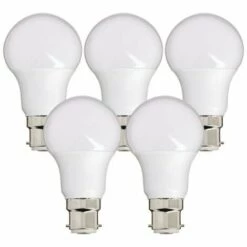 XANLITE - Lot De 5 Ampoules LED Culot B22, Conso. 9W (équivalent 60W), 806 Lumens, Blanc Neutre - PACK5EB806GCW