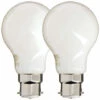 XANLITE - Lot De 2 Ampoules Filament LED A60 Opaque, Culot B22, 806 Lumens, équivalence 60 W, 2700 Kelvins, Blanc Chaud - PACK2RFB806GO