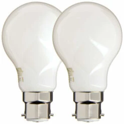 XANLITE - Lot De 2 Ampoules Filament LED A60 Opaque, Culot B22, 806 Lumens, équivalence 60 W, 2700 Kelvins, Blanc Chaud - PACK2RFB806GO