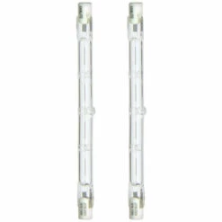 XANLITE - Lot De 2 Ampoules Halogènes Culot R7S, 118mm, 2200 Lumens, équivalence 138 W, 2900 Kelvins, Dimmable - PACK2HR7S118118W