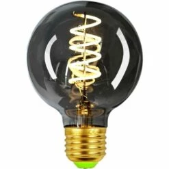 LLOVE E27, Ampoule LED E27 4w, Ampoule Rétro Filaments, Idéale Pour éclairage Nostalgique Et Rétro, Blanc Chaud, G80 LX03