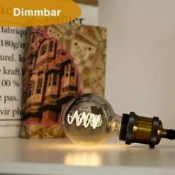 LLOVE E27, Ampoule LED E27 4w, Ampoule Rétro Filaments, Idéale Pour éclairage Nostalgique Et Rétro, Blanc Chaud, G80 LX03 -Pas Cher Ampoule LED Boutique 64871270 3