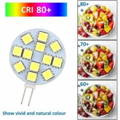 HELLO KITTY BAIN Ampoule G4 LED 2W, AC/DC12V,Blanc Chaud, Équivalent Ampoule Halogène 20w, Non-Dimmable, G4 Ampoule Ronde LED Pour Lumière D'armoire, Éclairage Encastré, Lot De 6 -Pas Cher Ampoule LED Boutique 66112399 4