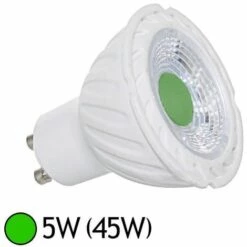 MIIDEX LIGHTING Spot LED COB 5W (45W) GU10 Lumière Verte