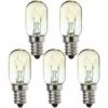LYCXAMES Lot De 5 Ampoules à Vis E14 15 W 230 V, Ampoule Chauffante Petite Vis Edison SES Blanc Chaud 2700 K, Ampoule E14 Pour Machine à Coudre, Ampoule De Réfrigérateur Pygmy 15 W E14 T20 -Pas Cher Ampoule LED Boutique 66861177 1