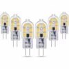 LYCXAMES Lot De 6 Ampoules LED G4 2 W 12 V Pour Camping, Blanc Chaud 3000 K, équivalent Aux Ampoules Halogènes G4 10 W-20 W, 200 Lm, G4 12 V LED AC/DC Pour Hotte De Cuisine, Camping-car, Lustre, Non Dimmable [Classe énergétique A+] -Pas Cher Ampoule LED Boutique 66989314 1