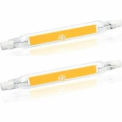 MèREÉTERNEL 5W R7S 78MM Ampoule LED De J78 COB Filament, 500 Lumens 360 Degrés, Ampoule Halogène 30W 48W 50W équivalent, Parfait Pour Maison, Cuisine, Pièce, Balcon, Bureau, Etc (2pcs, Blanc Chaud 2700K) Ternel