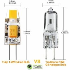 MONLY Ampoule LED G4 12V AC/DC G4 1.2W Équivalent 10W G4 Lampe Halogène, Blanc Chaud 2700K, 360°Angle De Faisceau, G4 COB Lampes à économie D'énergie LED Pour Lustre, Applique Murale, Lot De 10 -Pas Cher Ampoule LED Boutique 67327617 3