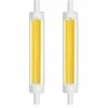 LLOVE R7S 15W 118mm Ampoule LED COB Filament Linéaire 360 Degrés J118 Ampoule Projecteur 1200LM équivalent Ampoule Halogène 120W Blanc Froid (6000K-6500K) (Lot De 2) [Classe énergétique A++] -Pas Cher Ampoule LED Boutique 68014602 1