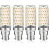 FLYME Ampoule LED Mais B22 16W Blanc Froid 6000K,Betterlife 1600LM, Équivalent Halogène B22 100W-120W, AC 230V, Ampoule B22 Pour Garage/Studio, Non-dimmable, Lot De 4 [Classe énergétique A]