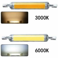 LLOVE Ampoules à LED R7S, 230V Non Dimmable LED COB Lampe Halogène Équivalent Spotlight De Remplacement Économie D'énergie Projecteur Linéaire Lumière (10W Blanc Chaud) [Classe énergétique A+] -Pas Cher Ampoule LED Boutique 68202157 5
