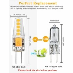 LLOVE Lot De 10 Ampoules LED G4 3 W Remplace Les Ampoules Halogènes De 30 W Blanc Chaud 12 V AC/DC 300 Lm Pas De Scintillement Intensité Non Variable Angle D'éclairage 360° G4 Culot à Broches [Classe énergétique A+] -Pas Cher Ampoule LED Boutique 68309700 3