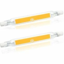 LLOVE 5W R7s 78MM Ampoule LED De J78 COB Filament, 500 Lumens 360 Degrés, Ampoule Halogène 30W 48W 50W équivalent, Parfait Pour Maison, Cuisine, Pièce, Balcon, Bureau Etc(2pcs, Lumière Du Jour 4000K) [Classe énergétique A++]