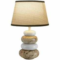 NAVE Lampecéramique Marron E14 - Marron