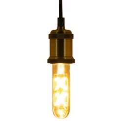 XANLITE - Ampoule LED (T125) Tube / Vintage Au Verre Ambré, Culot E27, 4W Cons. (30W Eq.), 323 Lumens, Lumière Blanc Chaud - RFDE300T125A -Pas Cher Ampoule LED Boutique 7374675 4