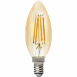 SYLVANIA Ampoule LED Rétro Ambrée Flamme E14 3.9W 400lm