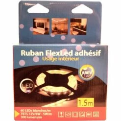 ARLUX ECLAIRAGE Bande Lumineuse FlexLED Adhésif 1.5M 90 LEDs