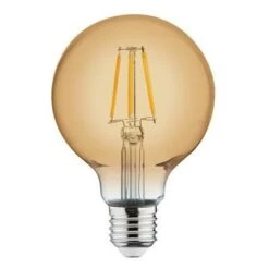 HOROZ ELECTRIC Ampoule LED à Filament Vintage Globe 6W (Eq. 48W) E27 2200K - 2200K Blanc Chaud