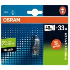 OSRAM - Ampoule Halogène Halopin G9 - 33 W