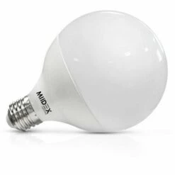 MIIDEX LIGHTING Ampoule LED 18W (180W) E27 Globe Opale Blanc Jour 4000°K