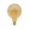 MIIDEX LIGHTING Ampoule Led COB FILAMENT SPIRALE 4W (35W) E27 Blanc Chaud 2700°K Golden Ø125