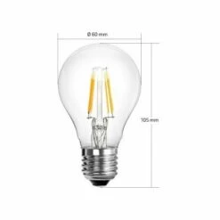 LEDKIA PACK Ampoule LED E27 Dimmable Filament Classic A60 6W (10 Un) Blanc Neutre 4000K - 4500K - Blanc Neutre 4000K - 4500K -Pas Cher Ampoule LED Boutique 9870255 3